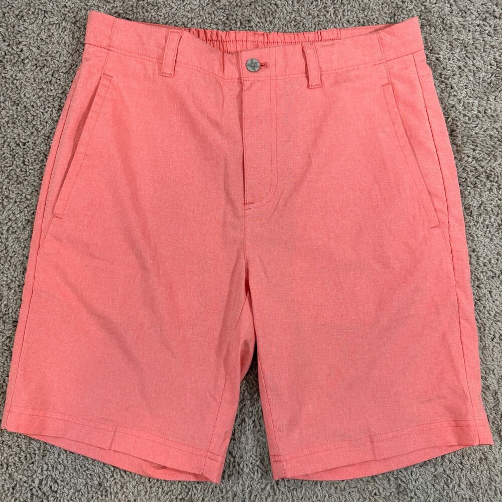 Nicklaus‎ Golf Shorts Mens 30 Coral Performance Stretch Flat Front Casual Summer